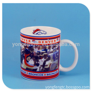 YF18101 special ceramic mug with Broncos logo